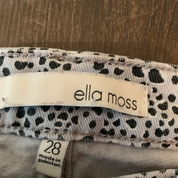 Ella Moss high rise skinny ankle animal print stretch jeans. Worn about 3x - Picture 8 of 12